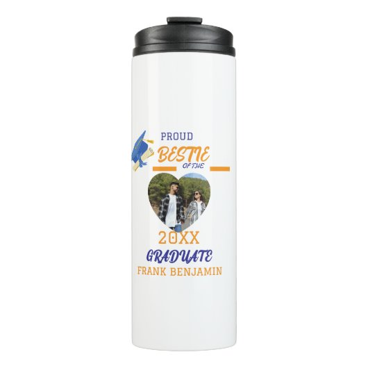 Männlicher T - Shirt Thermosbecher (Vorderseite)