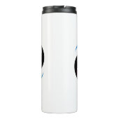 Männlicher T - Shirt Thermosbecher (Rückseite)