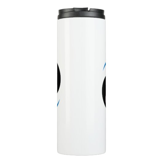 Männlicher T - Shirt Thermosbecher (Rückseite)