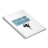 Männlicher Tänzer-Körper durch Ballettquadrat Notizblock (Rechte Seite)