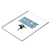 Männlicher Tänzer-Körper durch Ballettquadrat Notizblock (Linke Seite)