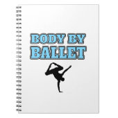 Männlicher Tänzer-Körper durch Ballettquadrat Notizblock (Vorderseite)