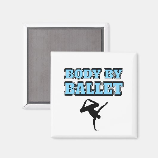 Männlicher Tänzer nach Ballettplatz Magnet (Vorderseite/Rückseite)