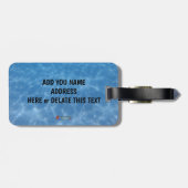 Männlicher Taucher Gepäckanhänger (Rückseite horizontal)