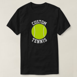 Männlicher Tennis-Teamname oder anderer Text T-Shirt