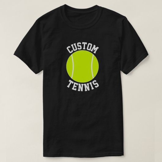 Männlicher Tennis-Teamname oder anderer Text T-Shirt (Design vorne)