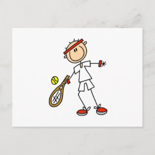 Männlicher Tennisspieler Postkarte