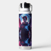 Männlicher Teufelsengel Trinkflasche (Hinten)