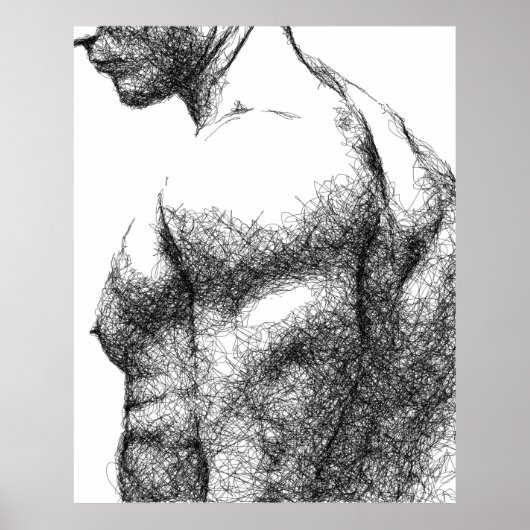 Männlicher Torso Poster (Vorne)