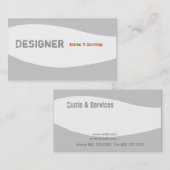 Männlicher Typ-minimale Designer-Entwürfe Visitenkarte (Vorne/Hinten)