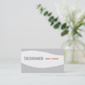 Männlicher Typ-minimale Designer-Entwürfe Visitenkarte (Stehend Vorderseite)