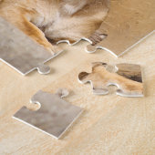 Männlicher und weiblicher Löwe in der Liebe Puzzle (Seite)