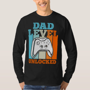 Männlicher Vater Ebene entsperrt Vater zu sein Dad T-Shirt