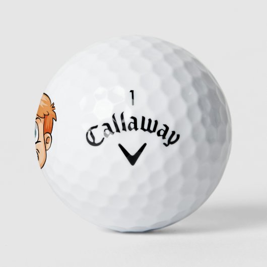 Männlicher Wahnsinn Golfball (Logo)