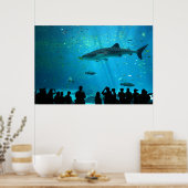 Männlicher Whale Hai im Georgia Aquarium Poster (Küche)