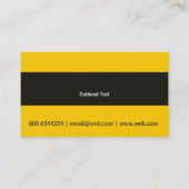 Männlicher Woodworker-Bau-Hammer Visitenkarte (Rückseite)