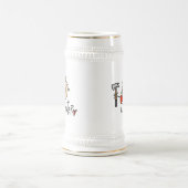 Männlicher Zimmermann Bierglas (Mittel)