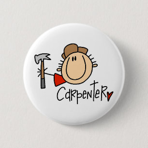 Männlicher Zimmermann Button