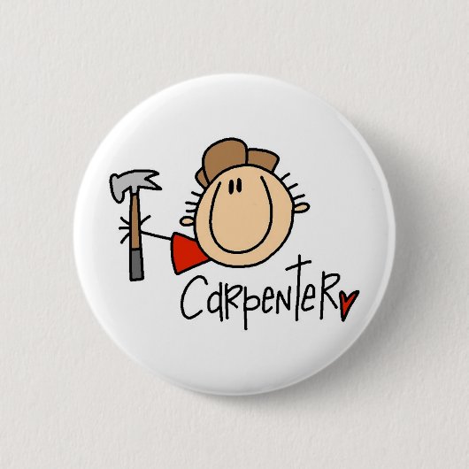 Männlicher Zimmermann Button (Vorderseite)