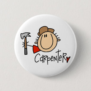 Männlicher Zimmermann Button