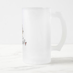 Männlicher Zimmermann Mattglas Bierglas