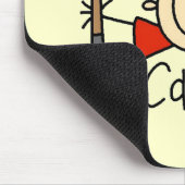 Männlicher Zimmermann Mousepad (Ecke)