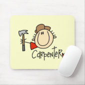 Männlicher Zimmermann Mousepad (Mit Mouse)