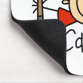 Männlicher Zimmermann Mousepad (Ecke)