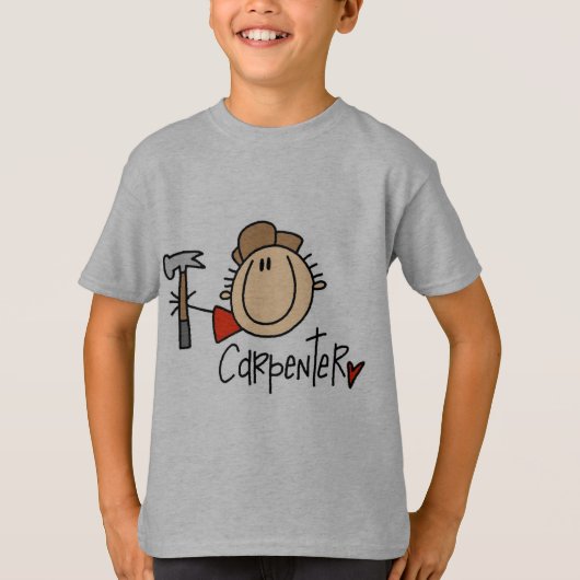 Männlicher Zimmermann T-Shirt (Vorderseite)