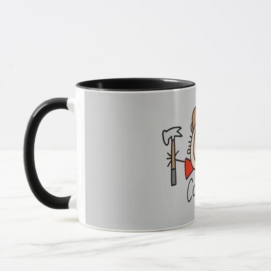 Männlicher Zimmermann Tasse (Links)