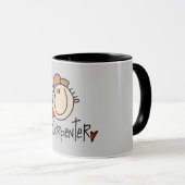 Männlicher Zimmermann Tasse (VorderseiteRechts)
