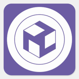 Männliches Antahkarana - Yang Antahkarana Quadratischer Aufkleber