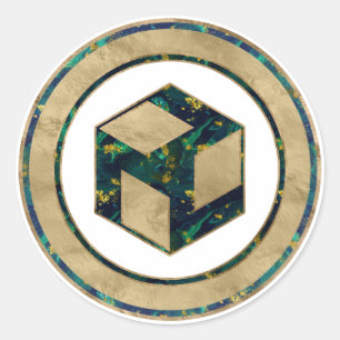 Männliches Antahkarana - Yang Antahkarana Runder Aufkleber