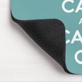 Männliches aquamarines behalten Ruhe und machen Mousepad (Ecke)