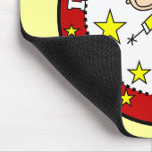Männliches Baseball-Mausepad Mousepad (Ecke)