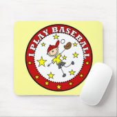 Männliches Baseball-Mausepad Mousepad (Mit Mouse)