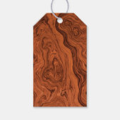 Männliches Faux Walnuss Geschenkanhänger (Vorderseite)