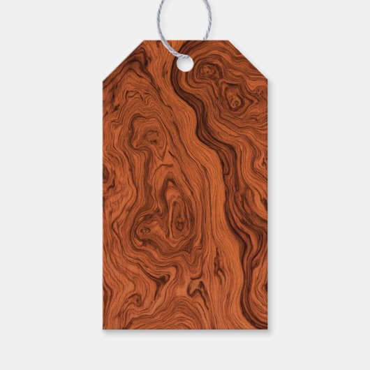 Männliches Faux Walnuss Geschenkanhänger (Vorderseite)