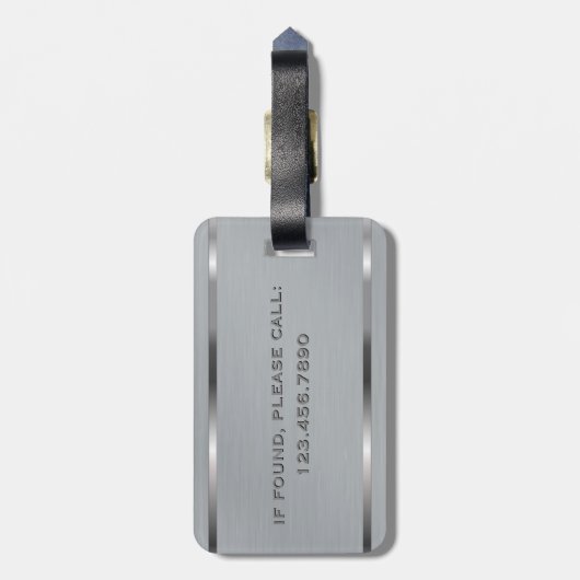 Männliches Gepäckanhänger (Rückseite vertikal)