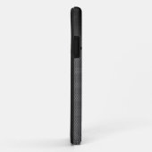 Männliches graues Metallketten-Blick-Monogramm Case-Mate iPhone Hülle (Hinten/Rechts)