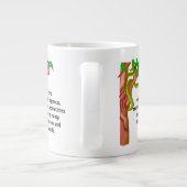 Männliches Herumtollen Jumbo-Tasse (Rückseite)