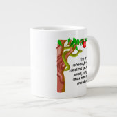 Männliches Herumtollen Jumbo-Tasse (Vorderseite Rechts)