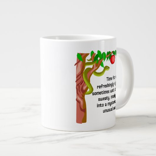 Männliches Herumtollen Jumbo-Tasse (Vorderseite Rechts)