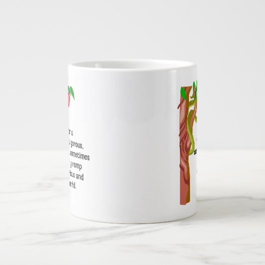 Männliches Herumtollen Jumbo-Tasse (Vorderseite)