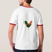 MÄNNLICHES HUHN - besonders angefertigt T-Shirt (Rückseite)