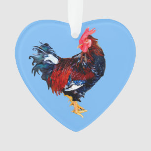 männliches Hühnervogel, Hahn Ornament