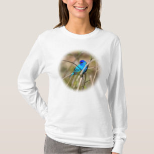 Männliches Indigo-Buntingsänger L/S T-Shirt
