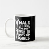 Männliches Jungs-Cheerleading Lustiger männlicher Kaffeetasse (Links)