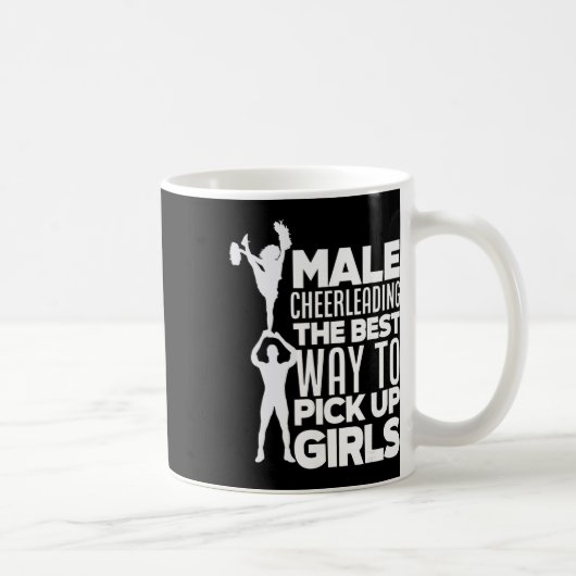 Männliches Jungs-Cheerleading Lustiger männlicher Kaffeetasse (Rechts)