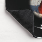 Männliches Kardinals-Mausunterlage-Teleskop Mousepad (Ecke)